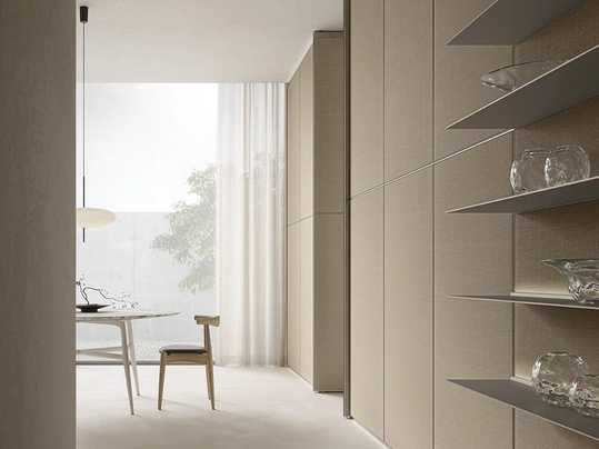 Boiserie Modulor Rafia di Rimadesio