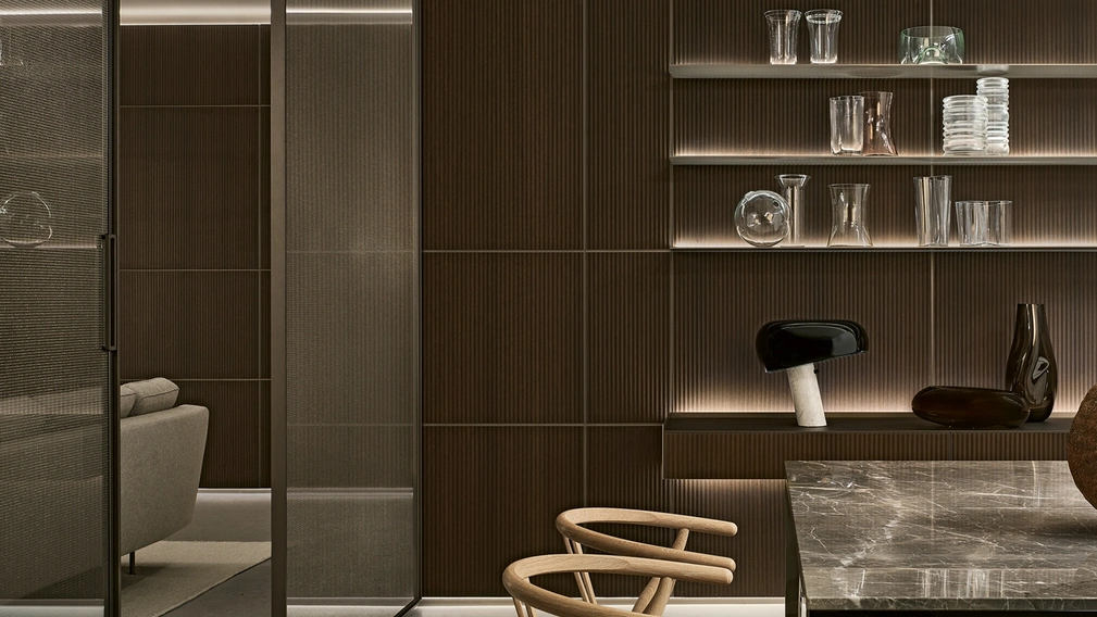 Boiserie Modulor Rovere Termotrattato di Rimadesio