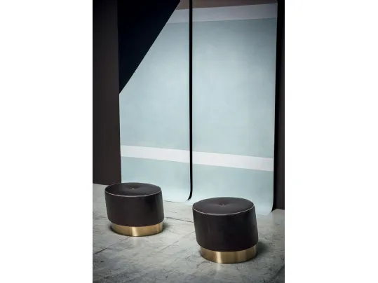 Pouf Anais in pelle di Baxter