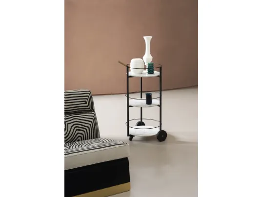 Tavolino con ruote Tumbler di Baxter