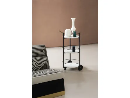 Tavolino con ruote Tumbler di Baxter