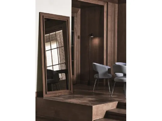 Specchio rettangolare con cornice in legno Bridge di Ditre Italia