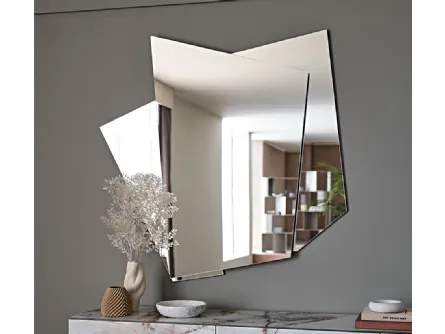 Specchio su 3 livelli in cristallo specchiato Risiko di Cattelan Italia