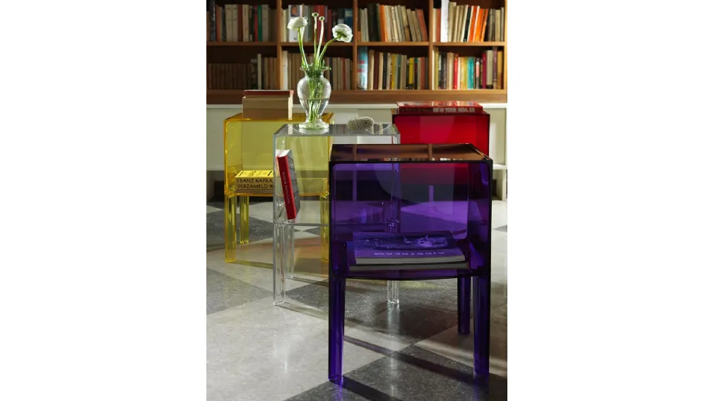 Tavolino contenitore Small Ghost Buster in plexiglas di Kartell