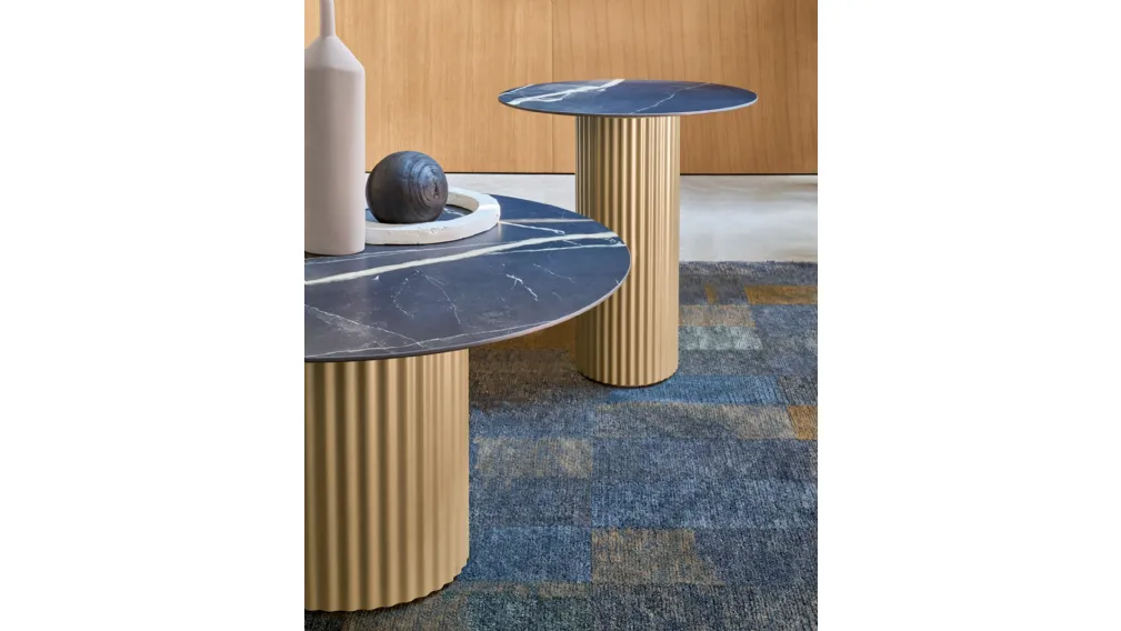 Tavolino Enea con top in ceramica di Riflessi