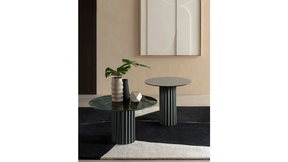 Tavolino Enea con top in ceramica di Riflessi
