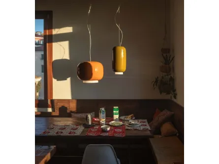 Lampada a sospensione in vetro soffiato verniciato Chouchin Reverse 1 di Foscarini