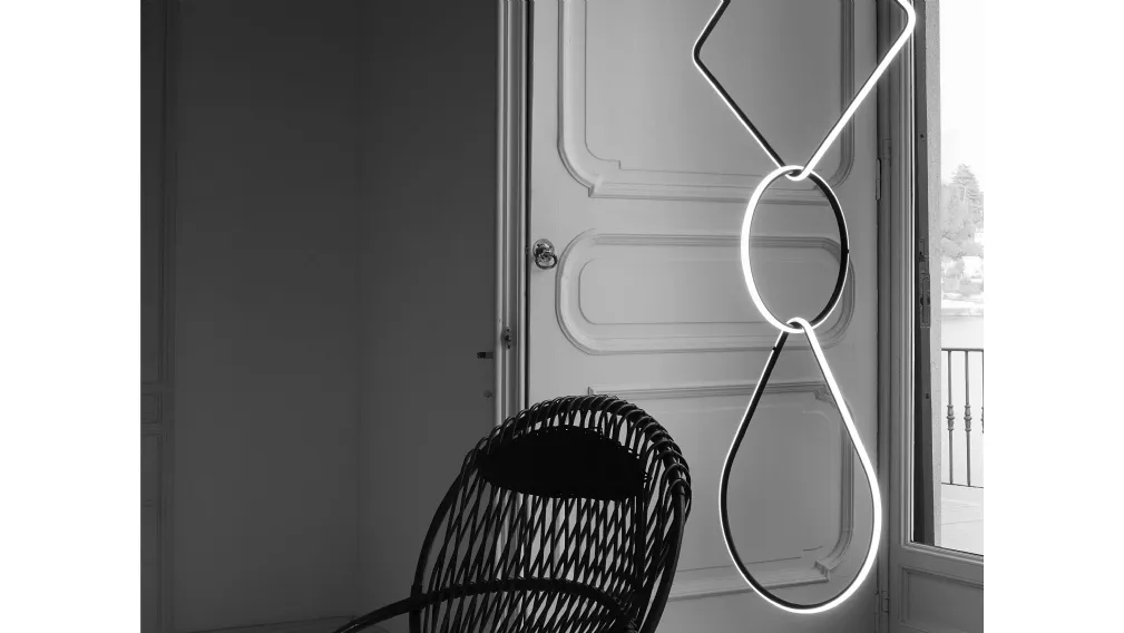 Lampada a sospensione in alluminio curvato Arrangements di Flos