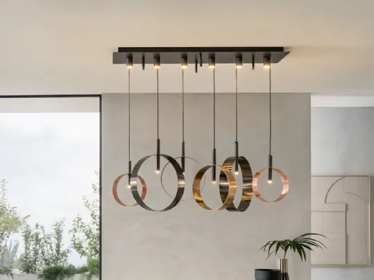 Lampada a sospensione Led Loop S di Riflessi
