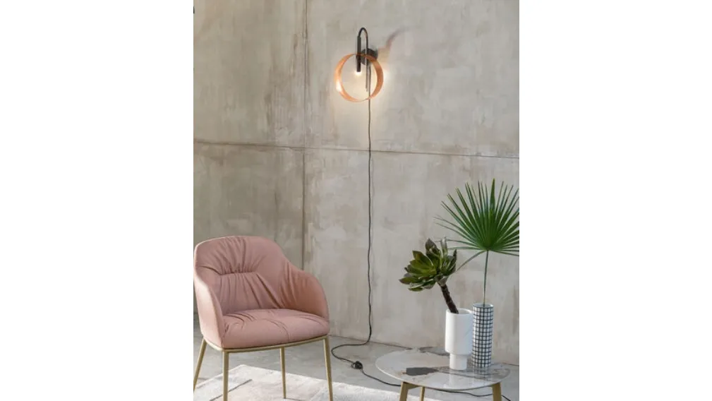Lampada da parete Led Loop A di Riflessi