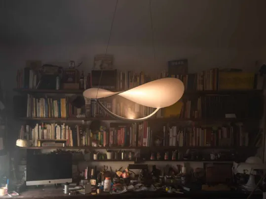 Lampada a sospensione Plena in PVC e alluminio di Foscarini