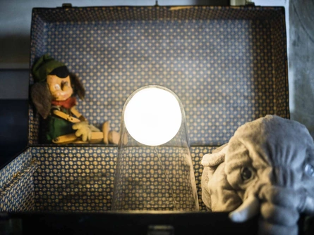 Lampada da tavolo Satellight in vetro soffiato di Foscarini