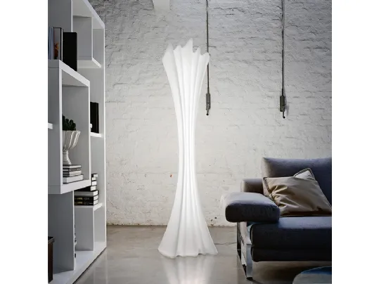 Lampada appendiabiti da terra in polietilene bianco Sipario Light di Cattelan Italia