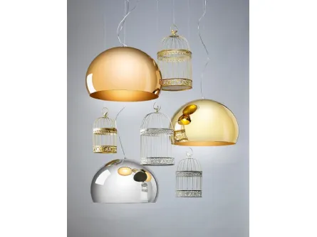 Lampada a sospensione in Pmma Small Fl/y di Kartell