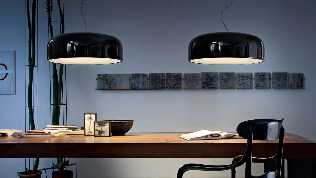 Lampada a sospensione in metacrilato con finitura lucida Smithfield Suspension di Flos