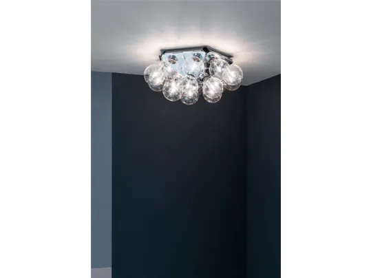 Lampada da parete a luce diretta e riflessa in metallo di Flos