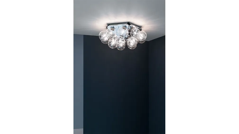Lampada da parete a luce diretta e riflessa in metallo di Flos