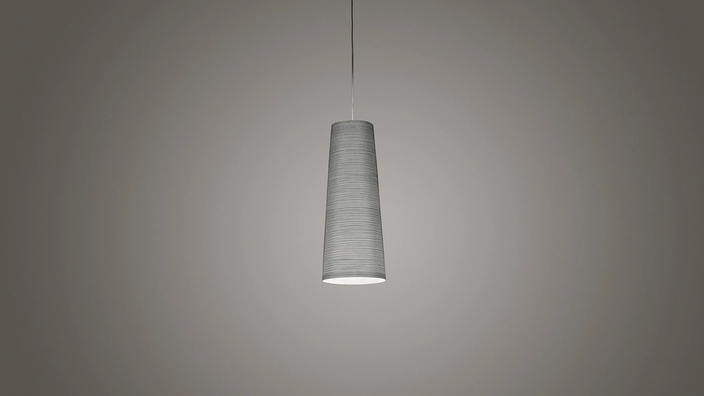 Lampada a sospensione in fibra di vetro e carbonio Tite di Foscarini