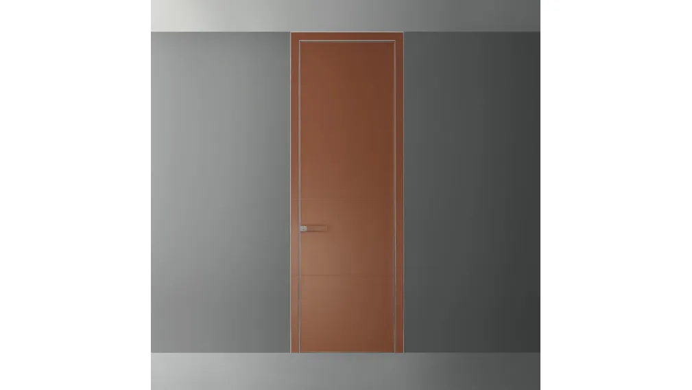 Porta per interni Luxor in cuoio di Rimadesio
