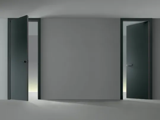 Porta battente in laccato opaco Luxor di Rimadesio
