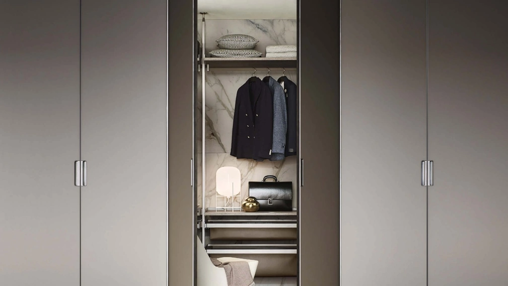 Armadio Cover Freestanding Grigio Ombra di Rimadesio