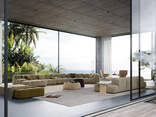 Salotto in tessuto imbottito Tufty-Time 20 di B&B Italia