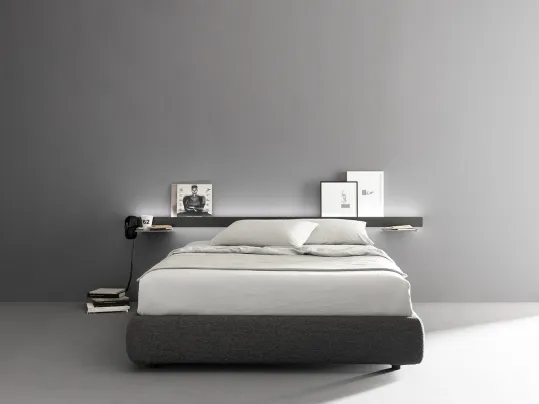 Letto in tessuto Groove di Caccaro