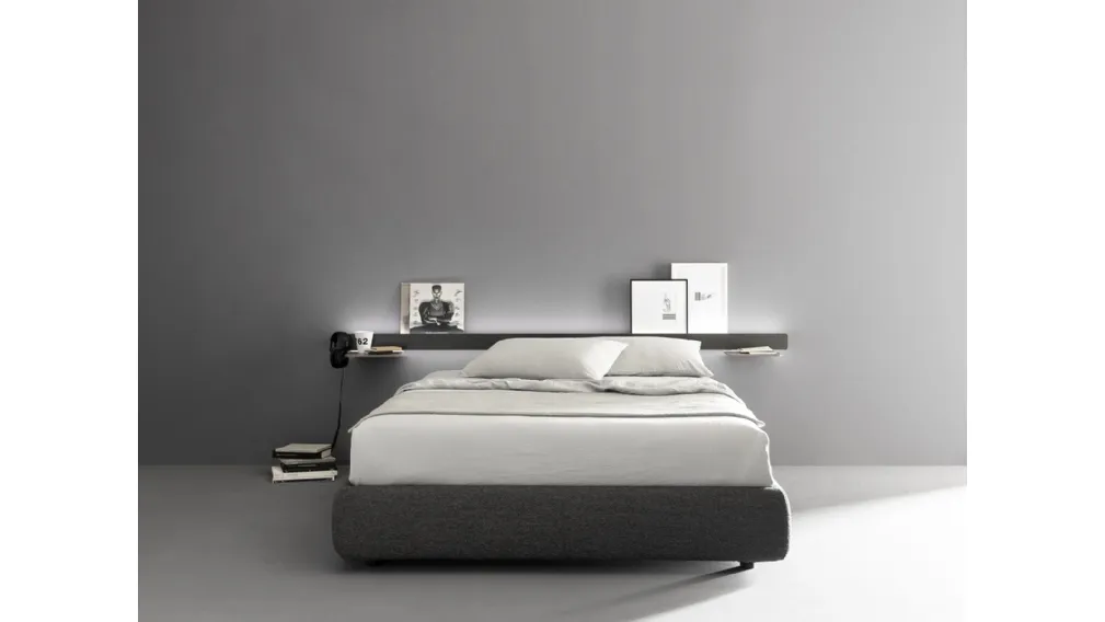 Letto in tessuto Groove di Caccaro