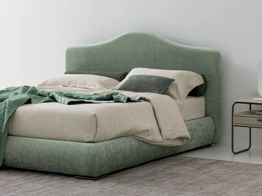 Letto in tessuto imbottito Luxury di Oggioni