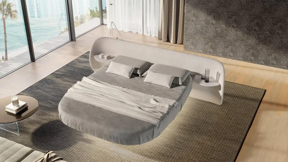 Letto matrimoniale Roundy Air di Lago