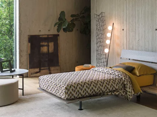 Letto con doghe in legno Tadao Singolo di Flou