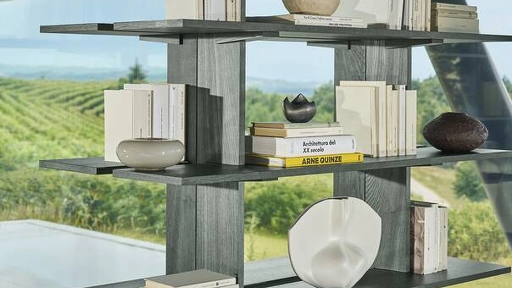 Libreria componibile in legno FF Spine di Cassina