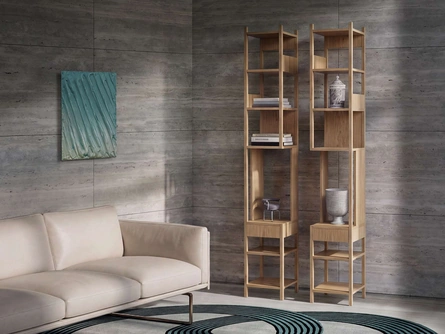 Libreria in legno Lungangolo di Cassina