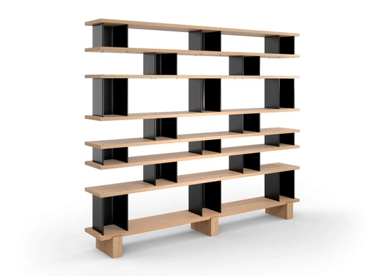 Libreria Nuage à Plots in legno e alluminio di Cassina
