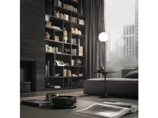 Libreria componibile Opus Brown di Rimadesio