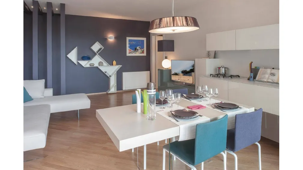Libreria componibile di design Tangram di Lago
