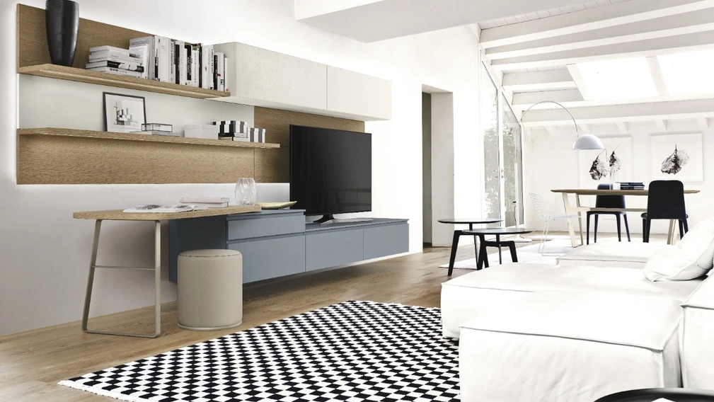 Parete Attrezzata Lampo 004 Laccata di Sangiacomo