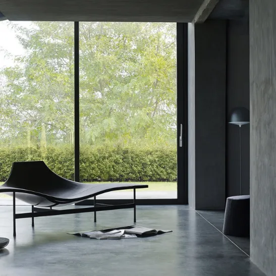 Poltrona di design in pelle Terminal 1 di B&B Italia