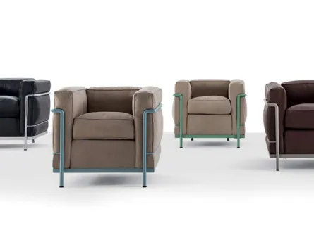 Poltroncina in pelle 2 Fauteuil Grand Confort Petit di Cassina