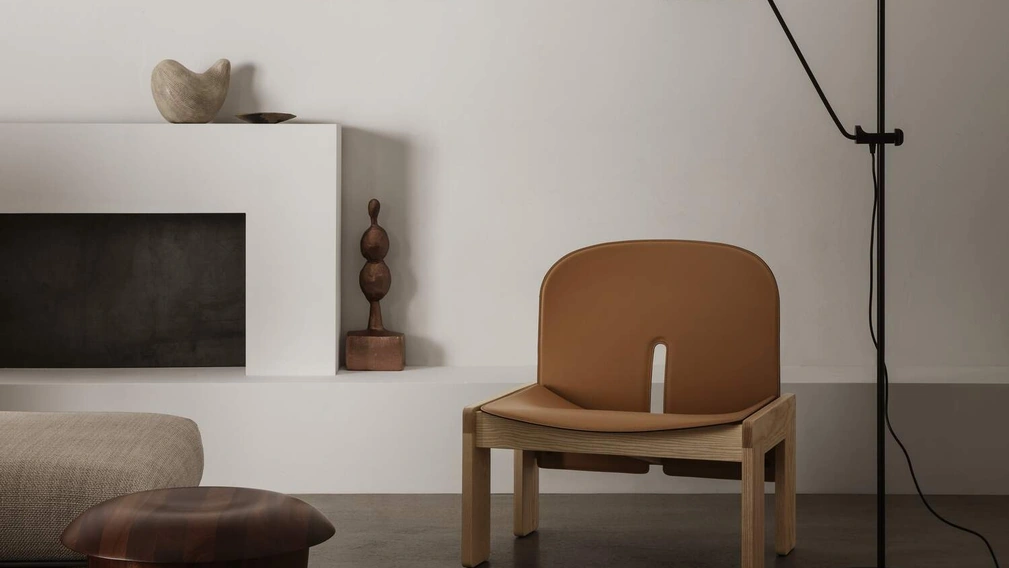 Poltrona 925 in cuoio di Cassina