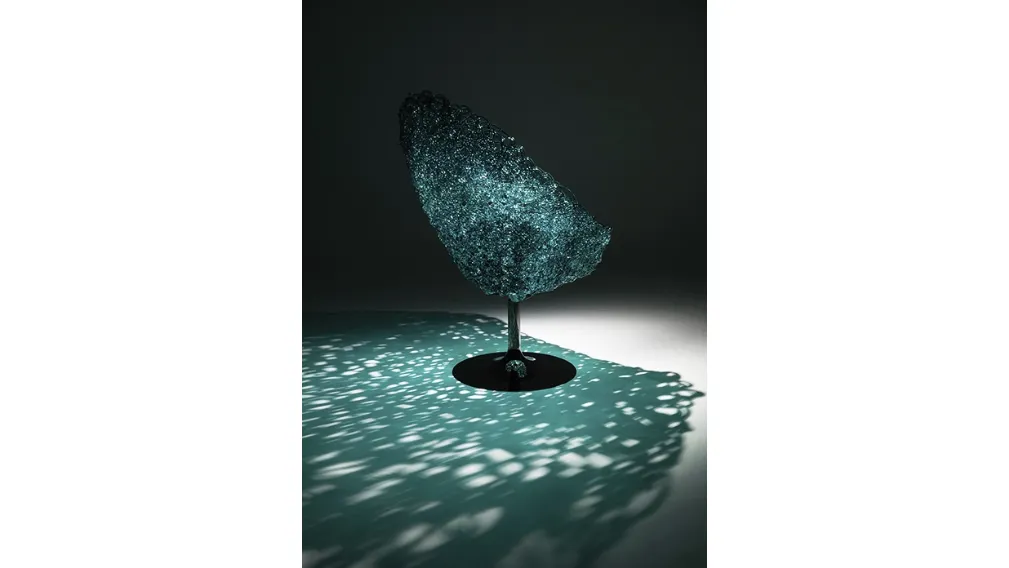 Poltroncina girevole di design Margherita di Edra