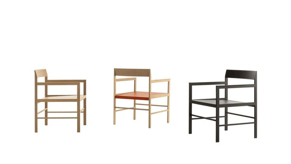 Poltroncina in legno Metric di B&B Italia