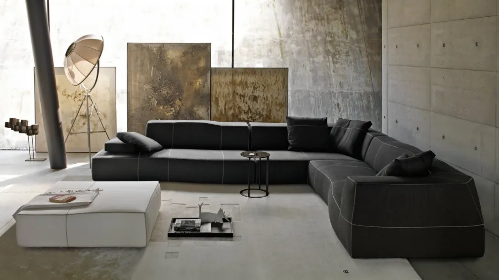 Divano angolare Bend Sofa in tessuto di B&B Italia