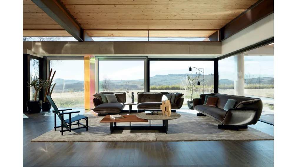 Divano con penisola Beam Sofa System di Cassina