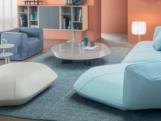 Divano di design con penisola Floe Insel di Cassina