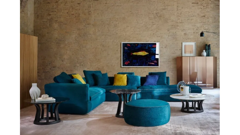 Salotto angolare in tessuto Dress-Up! di Cassina