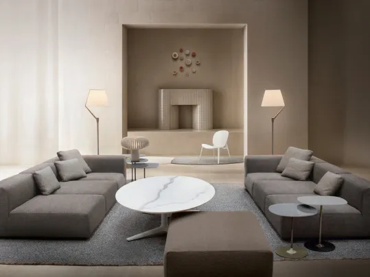 Divano lineare Plastics di Kartell