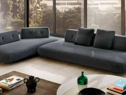 Divano ad angolo di design Sand 1144 di Lago