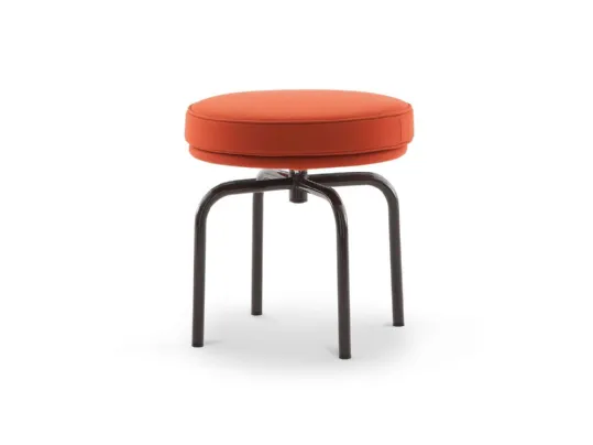 Sgabello 8 Tabouret Tournant in tessuto imbottito con gambe in metallo di Cassina