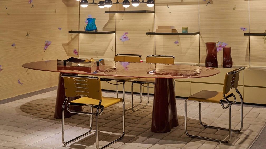 Sedia in cuoio CH66 di Cassina